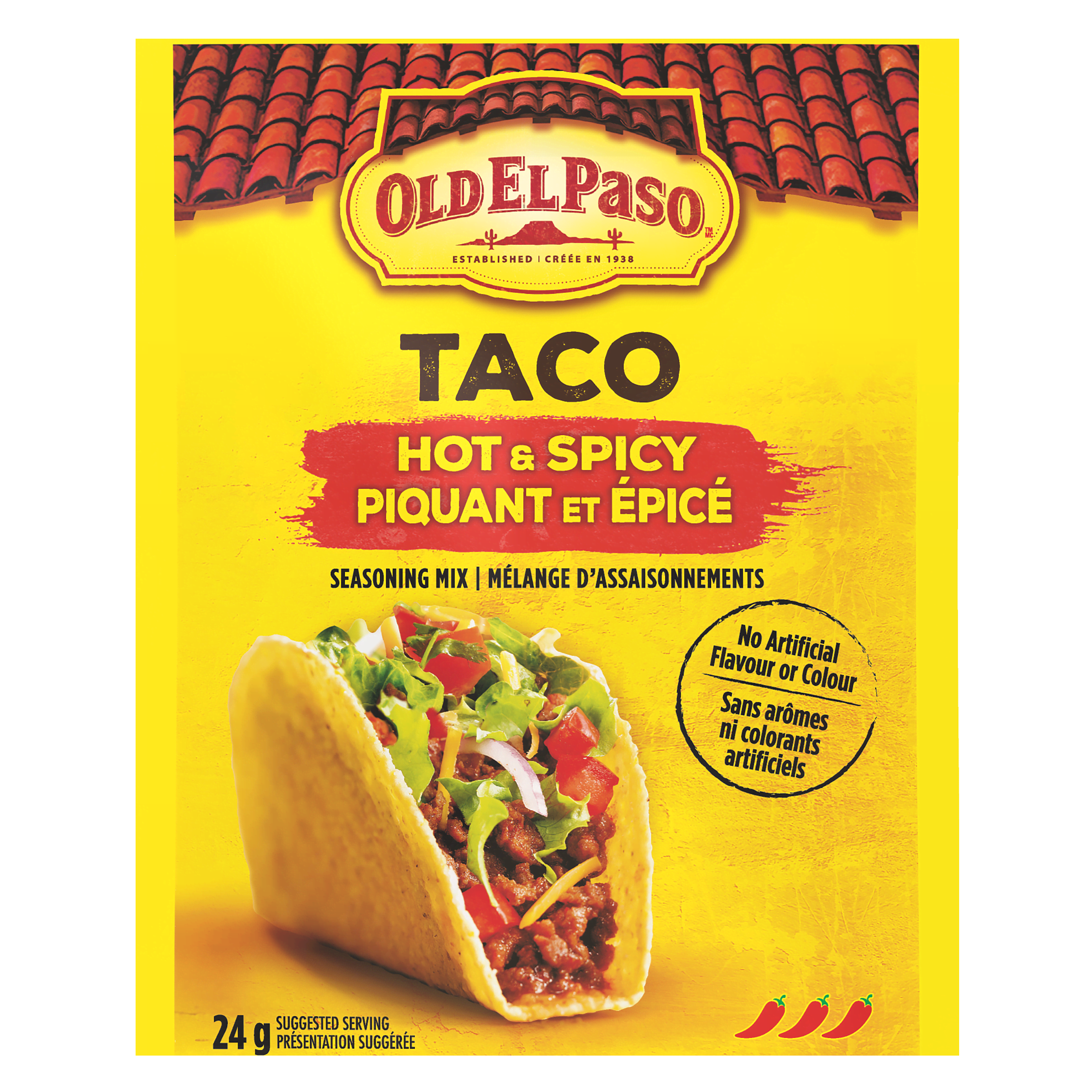 Taco Hot Spicy Seasoning Mix And Mexican Delight Old El Paso