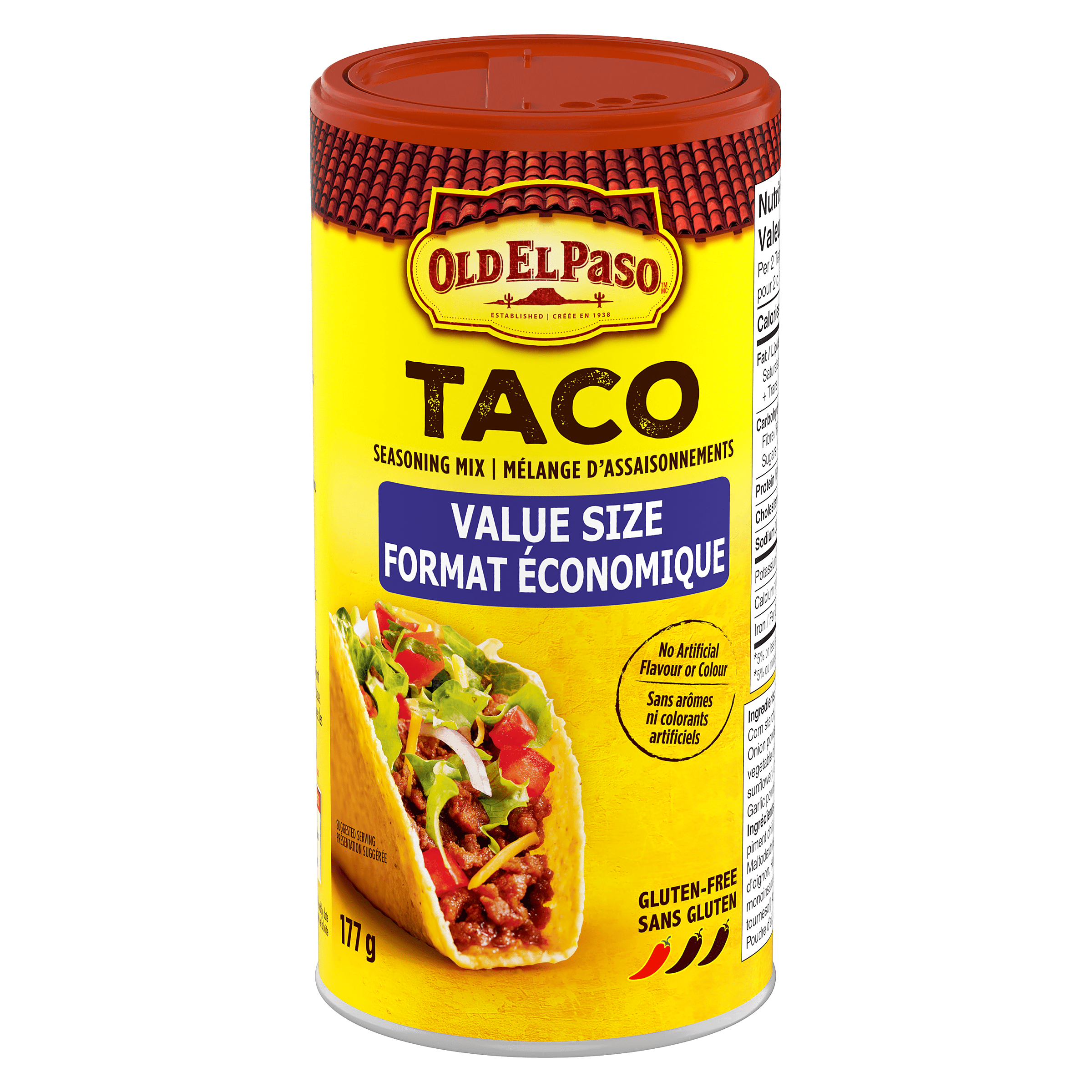 Melange D'assaisonnements Taco Taille De La Valeur Old El Paso