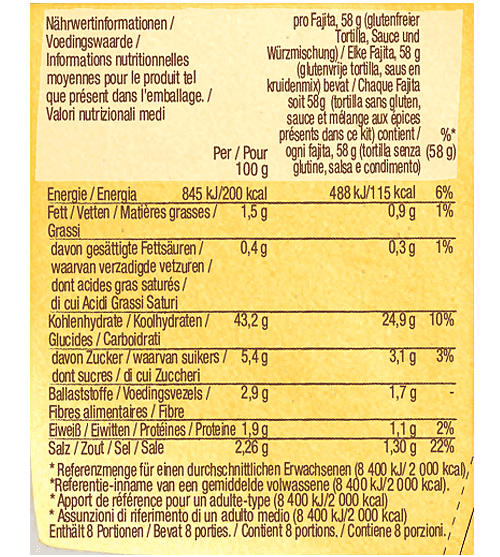 Glutenfreies Fajita Kit Smoky BBQ Mexikanisch Old El Paso Old El Paso