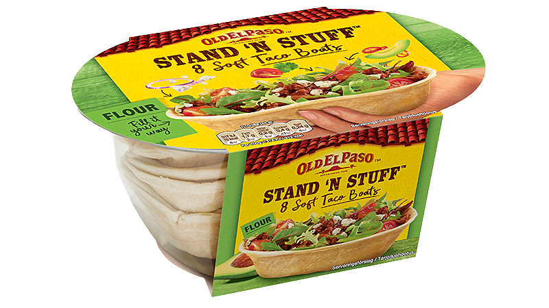 Stand 'N Stuff™ Soft Tortilla bowls hero