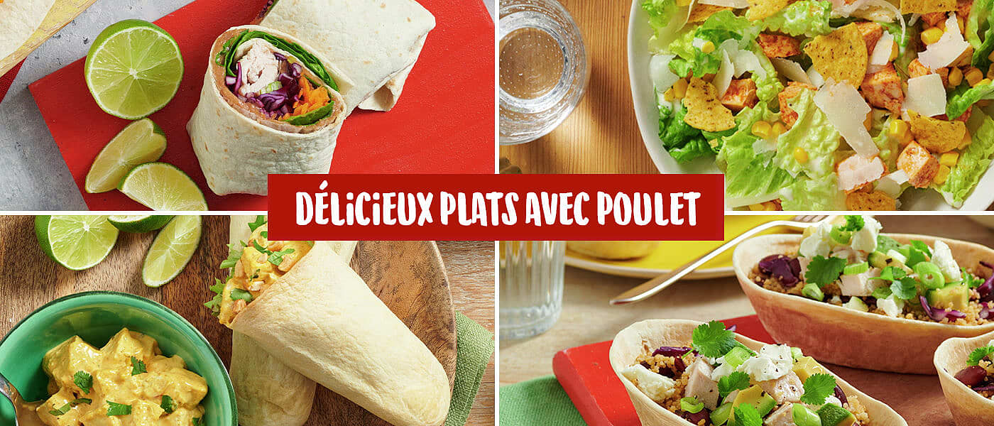 recettes au poulet pour le dejeuner banner