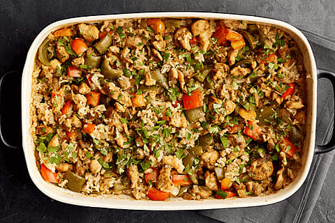 Fajitas au poulet au curry