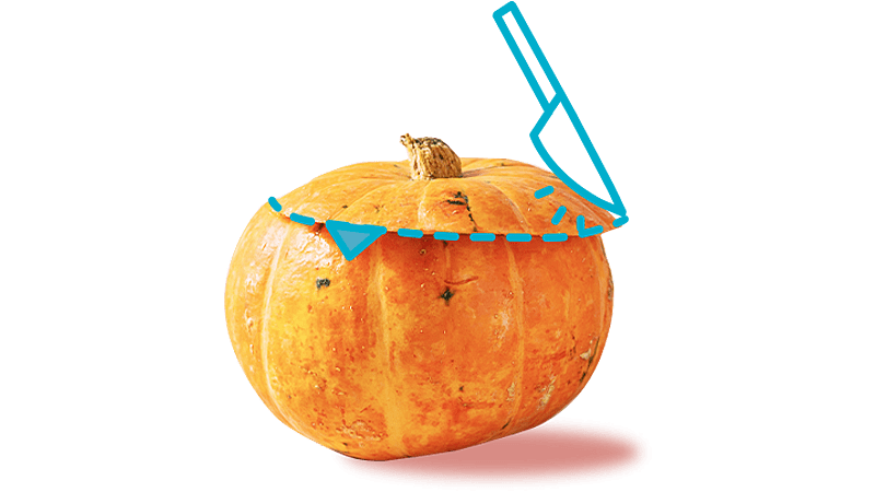 how to cut pumpkin