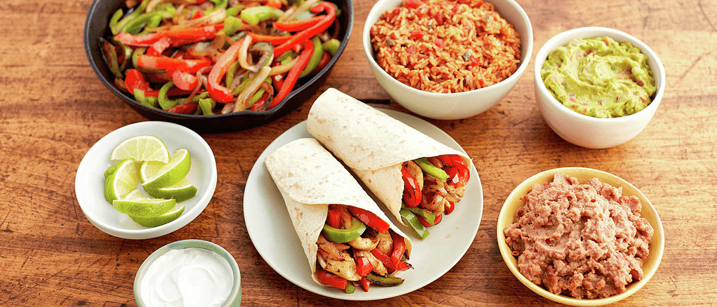 Fajita serving sale set