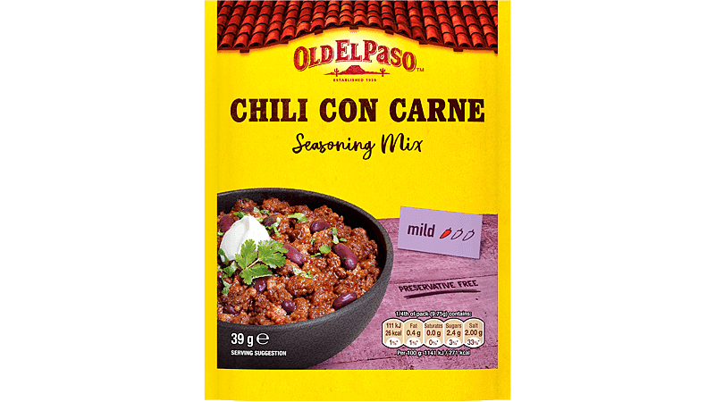 Chili Con Carne Seasoning Mix Mexican Spices Old El Paso