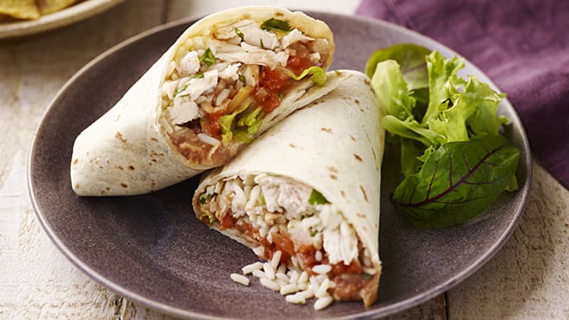 Easy Chicken & Bean Burritos - Old El Paso