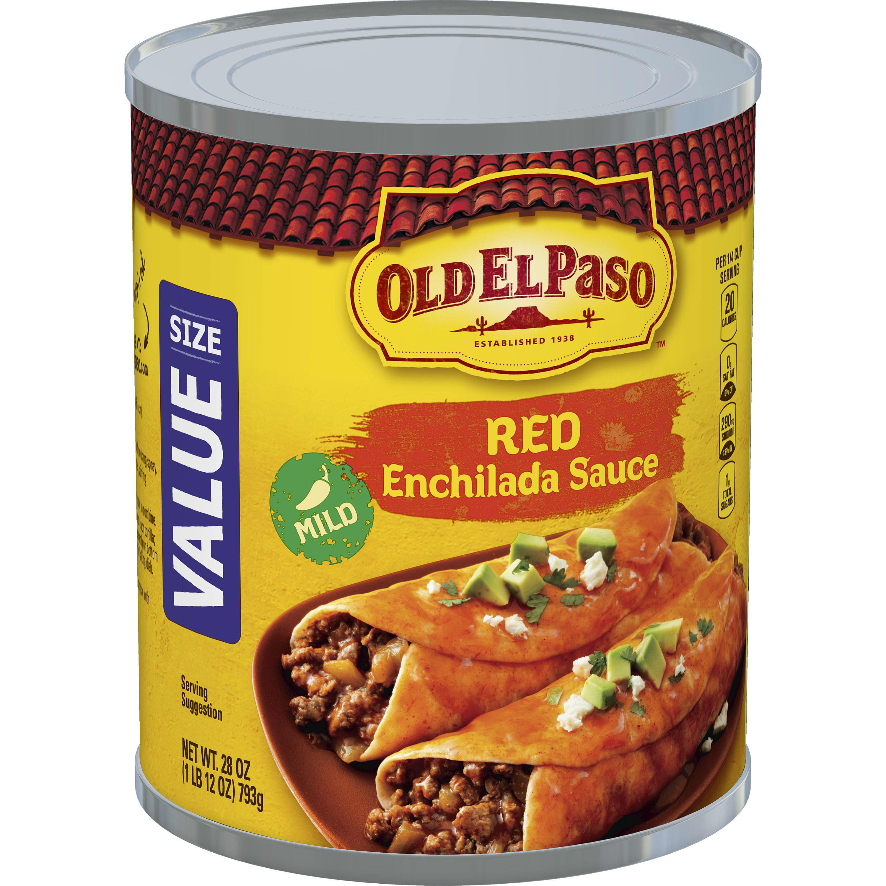 Enchilada Sauce, Mild, Red, 28 oz Can Old El Paso
