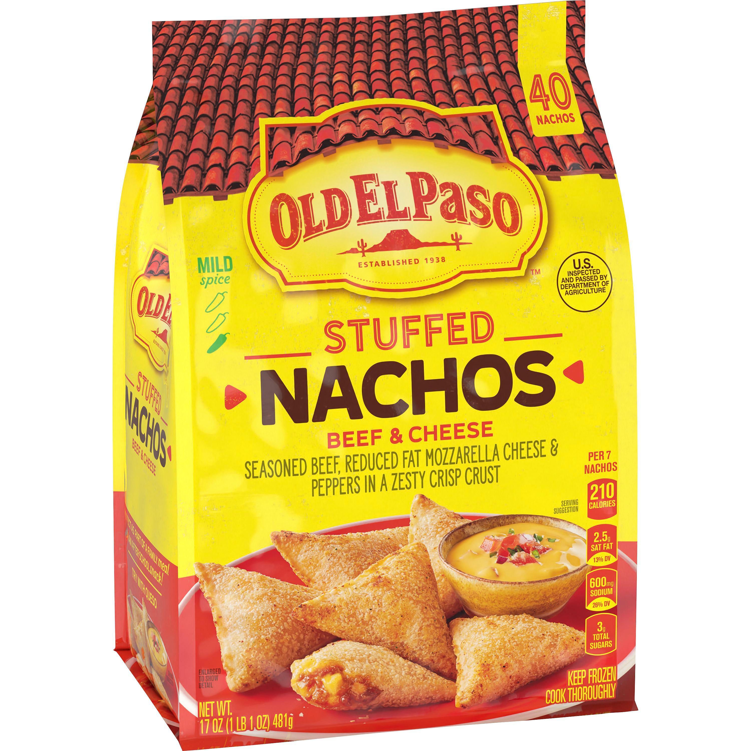 Old El Paso Stuffed Nachos Beef & Cheese 40ct - Old El Paso