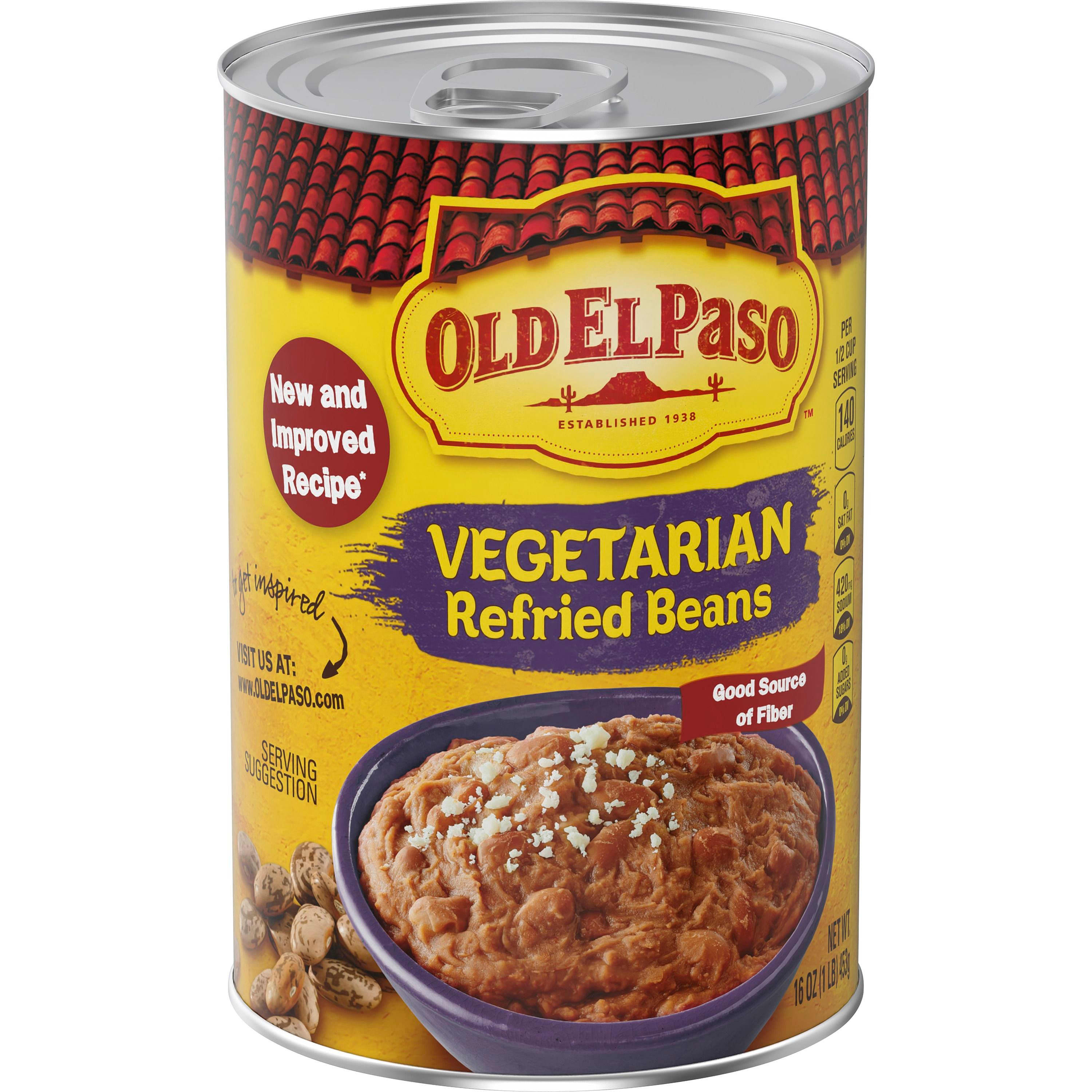 Vegetarian Refried Beans Mexican Sides Old El Paso