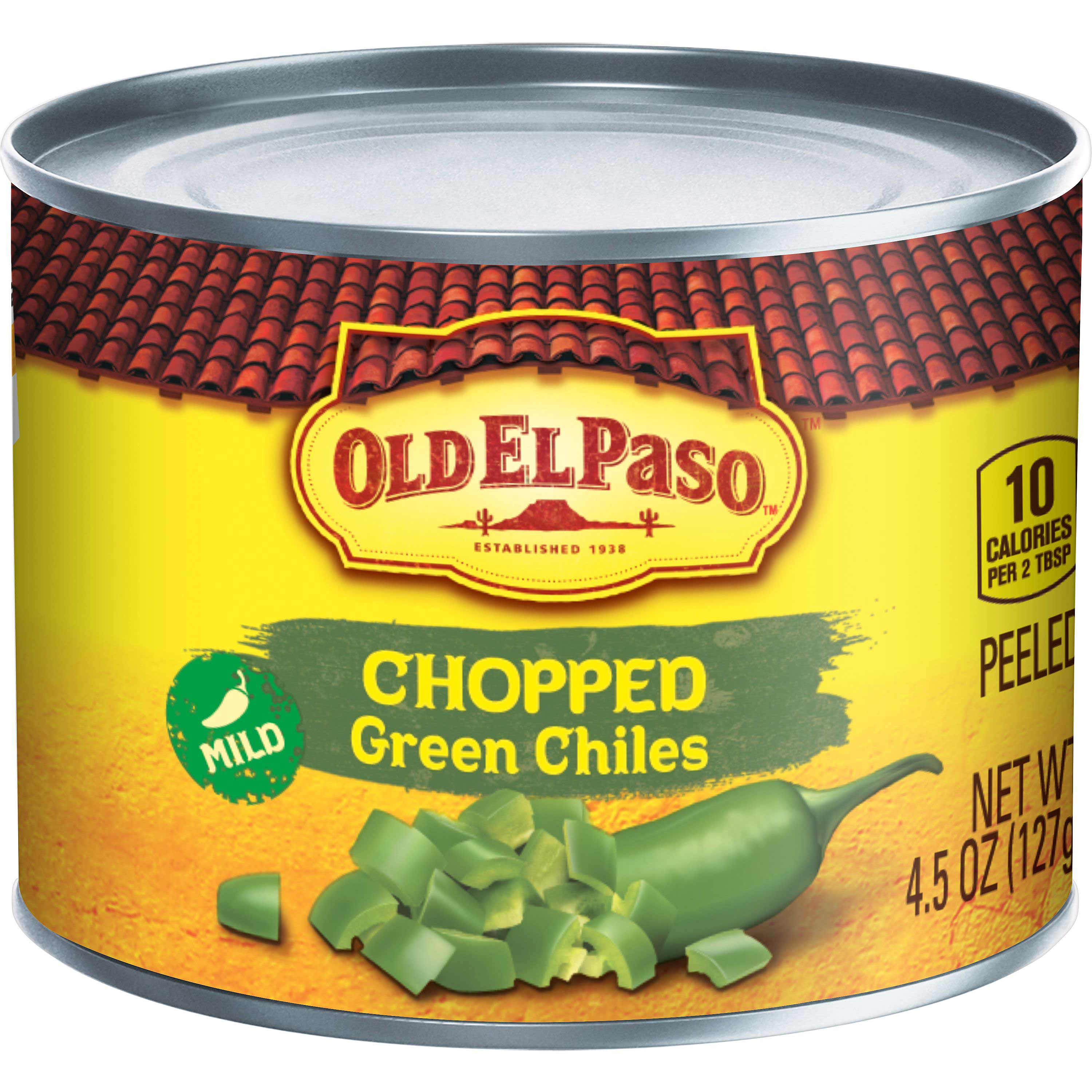 Chopped Green Chiles 4.5oz Mexican Toppings Old El Paso