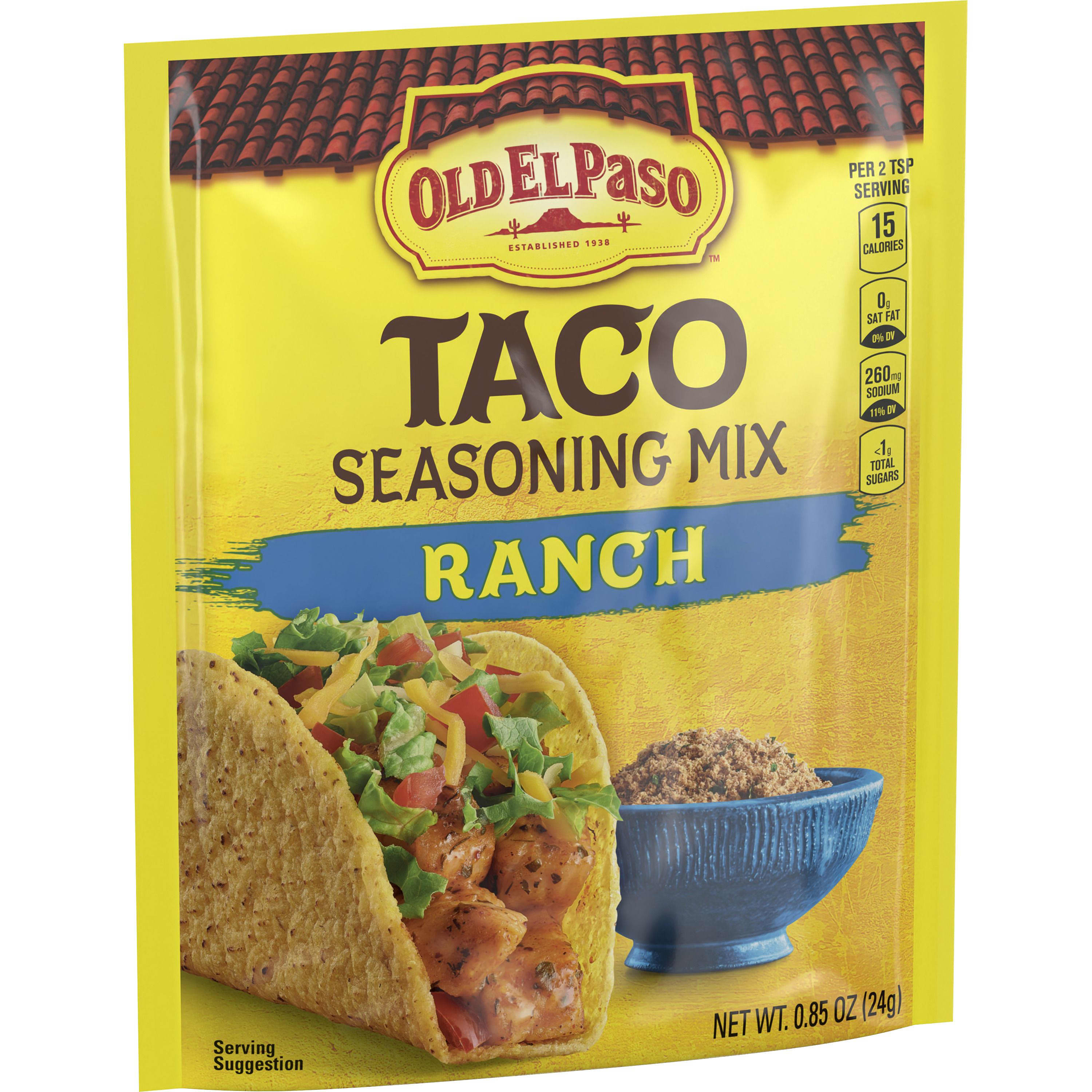 Old El Paso Ranch Taco Seasoning Mix 0.85 OZ Old El Paso