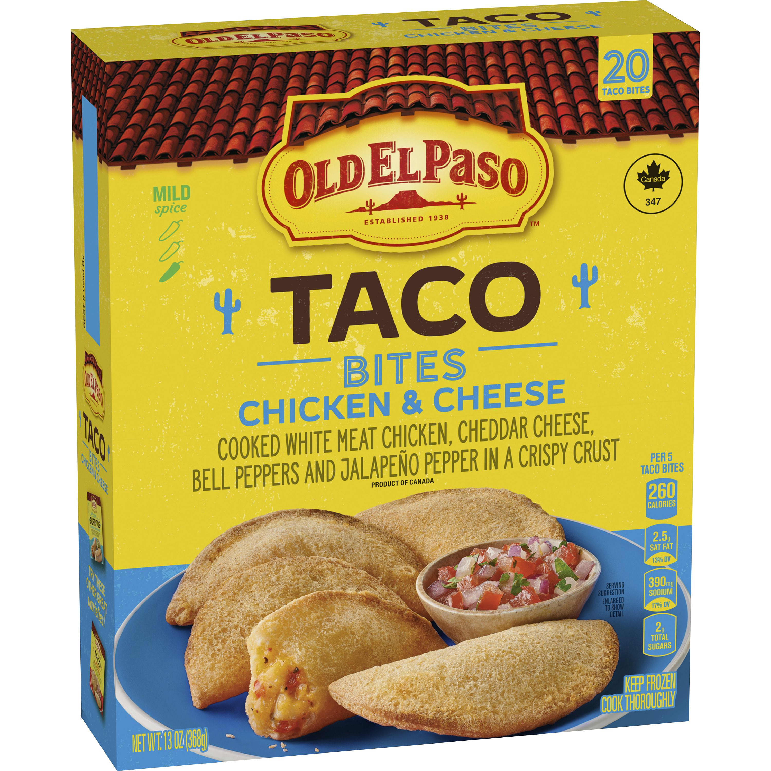Old El Paso Taco Bites Chicken & Cheese 20ct - Old El Paso