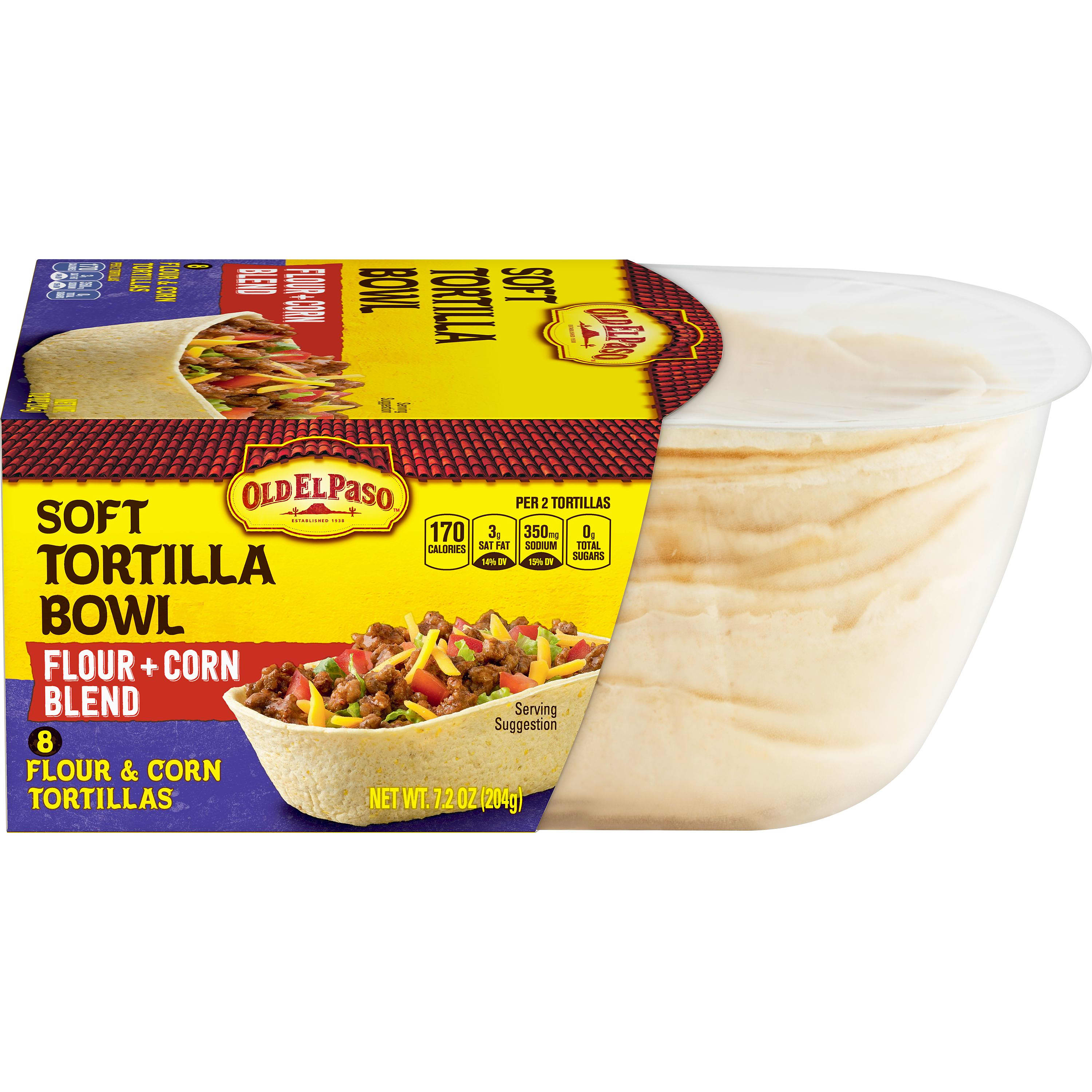Soft Tortilla Bowl Flour & Corn Blend Old El Paso
