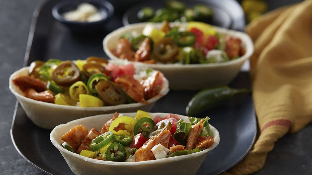 Spicy Chicken Taco Bowls - Mexican Recipes - Old El Paso