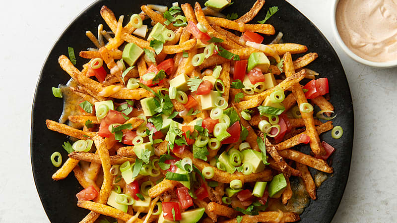 Air Fryer Loaded Taco Fries