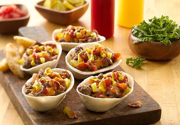 Bacon Cheeseburger Mini Taco Bowls™