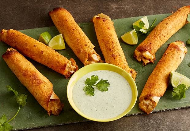 Baked Cheesy Chicken Flautas Mexican Recipes Old El Paso