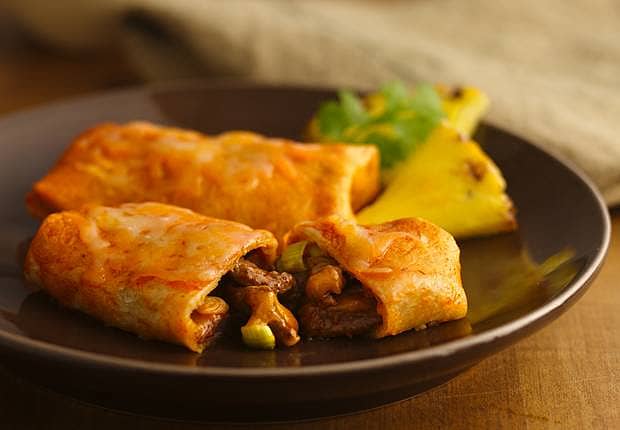 Baked Steak Burritos