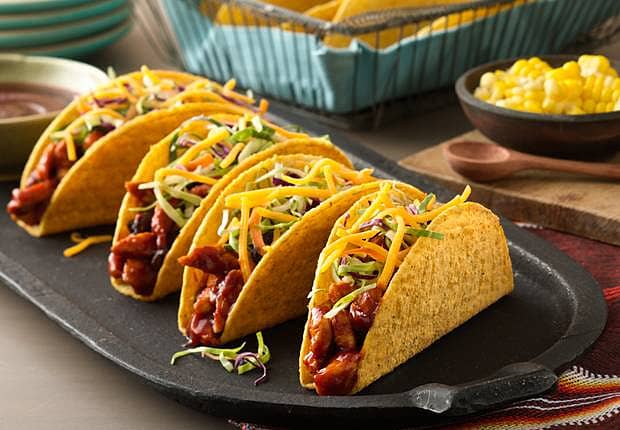Barbecue Chicken Ranch Tacos