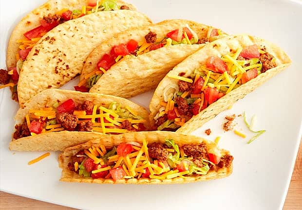 Beef Crispy Flour Tacos