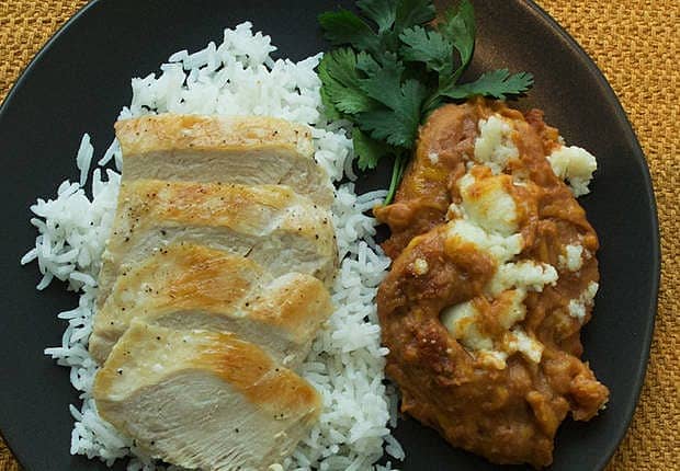 Cheesy Refried Beans