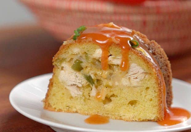 Chicken Enchilada Bundt Bread