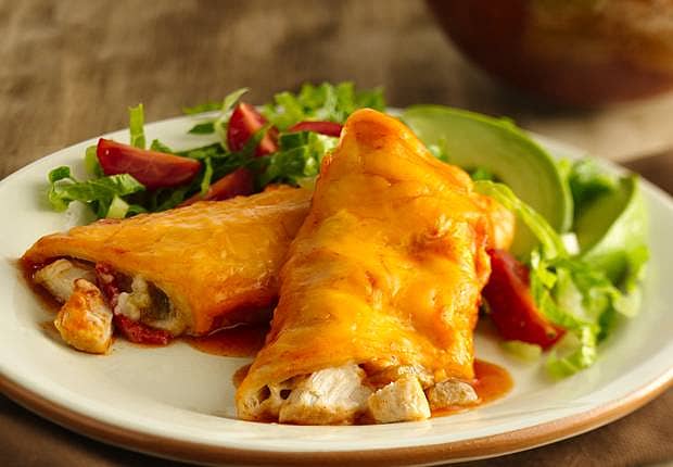 Chile Chicken Enchiladas