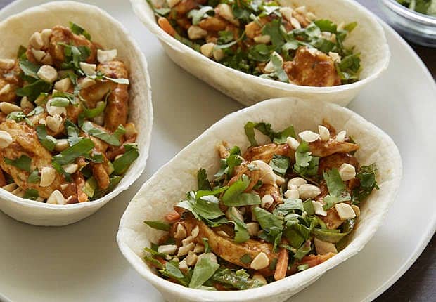 Coconut Chicken Taco Bowls™ with Peanut Slaw