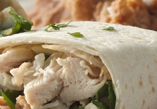 Easy Chicken and Bean Burritos