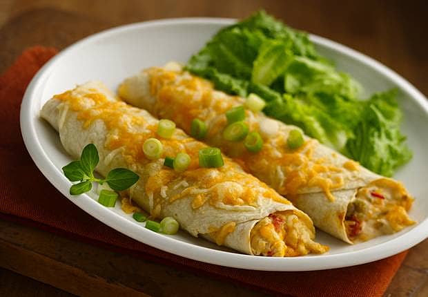 Easy Chicken and Cheese Enchiladas