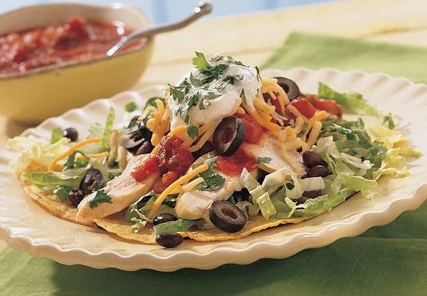 Easy Chicken Tostada Salads