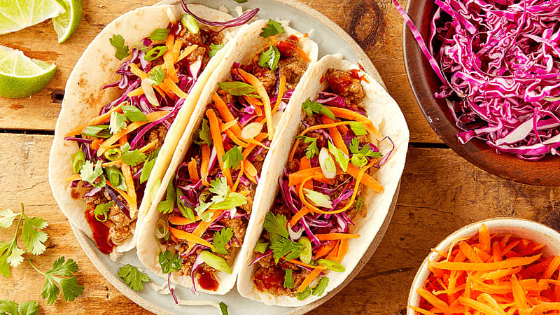 Easy Korean Barbecue Beef Tacos