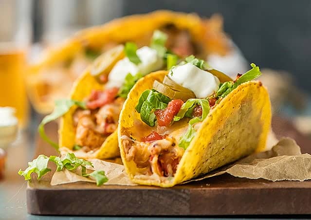 Easy Oven Baked Spicy Chicken Tacos