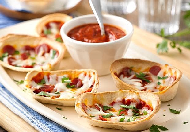 Mini Pepperoni Pizza Bowls