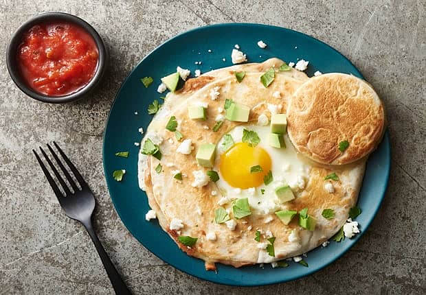 Quesadilla Egg in a Hole