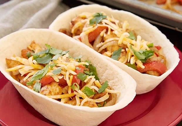Sheet-Pan Chicken Fajita Bowls