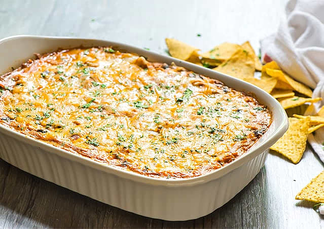 Skinny Chicken Enchilada Dip