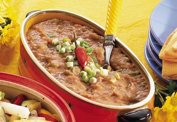 Taco Tomato Refried Beans