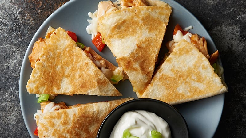 Teriyaki Chicken Quesadillas