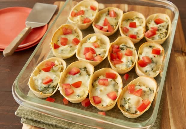 Spinach Artichoke Mini Dip Bowls